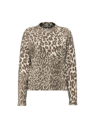 MAGLIA DONNA - GUESS APPAREL LEOPARDO - W6BR46 Z1445 1