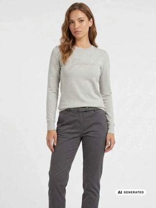 DAMENSHIRT - GUESS APPAREL GRAU - W6BR53 Z1454 3