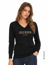 DAMEN T-SHIRT - GUESS BEKLEIDUNG SCHWARZ - W6BR55 Z1456 3