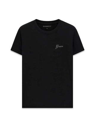 T-SHIRT DONNA - GUESS APPAREL NERO - W6YI12 K3751