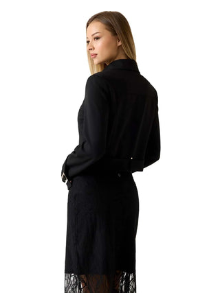 GIUBBOTTO DONNA - GUESS APPAREL NERO - W6YL21 K4327 5