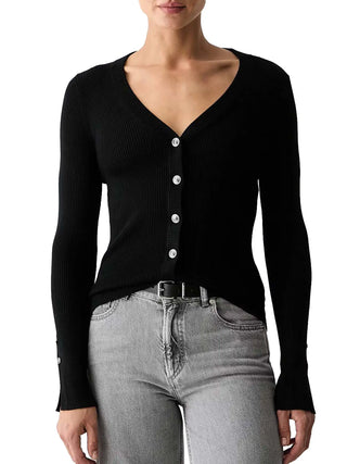 CARDIGAN DONNA - GUESS APPAREL NERO - W6YR11 Z0950