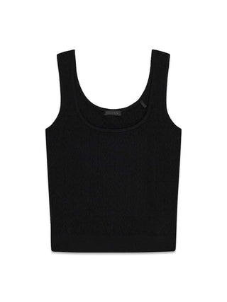 MAGLIA DONNA - GUESS APPAREL NERO - W6YR15 Z0956