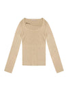 MAGLIA DONNA - GUESS APPAREL BEIGE - W6YR22 Z0966 1