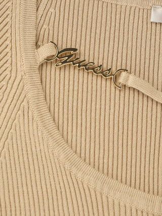 MAGLIA DONNA - GUESS APPAREL BEIGE - W6YR22 Z0966 2