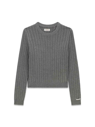 MAGLIA DONNA - GUESS JEANS GRIGIO - W6YR41 Z1102