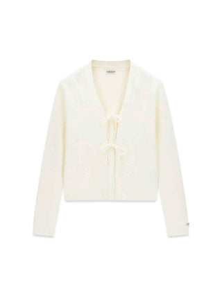 CARDIGAN DONNA - GUESS JEANS BIANCO - W6YR42 Z1103