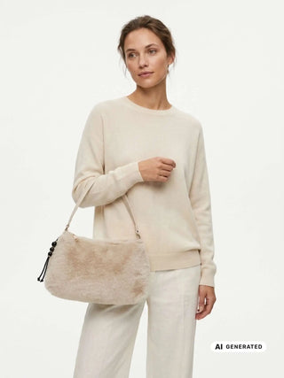DAMEN SCHULTERTASCHE - CAFE NOIR ELFENBEIN - C3NA1126 4