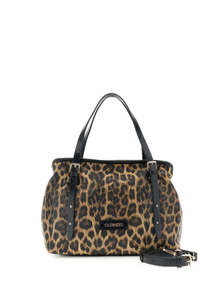 TOTE DONNA - CAFE NOIR LEOPARDO - C3NN1101