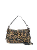 DAMEN-SCHULTERTASCHE - CAFE NOIR LEOPARD - C3NN1102