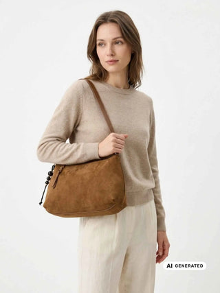 DAMEN-UMHÄNGETASCHE - CAFE NOIR BRAUN - C3NP1139 4