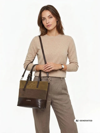 DAMEN HANDTASCHE - CAFE NOIR BRAUN - C3WB1107 4
