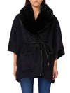 DAMEN-PONCHO - LIU-JO SCHWARZ - 2F6045T0300 1