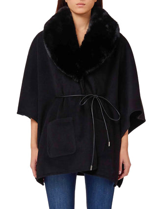 DAMEN-PONCHO - LIU-JO SCHWARZ - 2F6045T0300