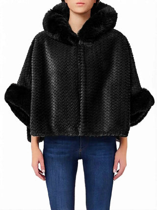 PONCHO DAMEN - LIU-JO SCHWARZ - 2F6051T0300 1