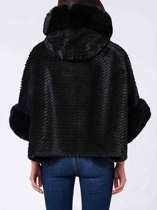 PONCHO DAMEN - LIU-JO SCHWARZ - 2F6051T0300 2
