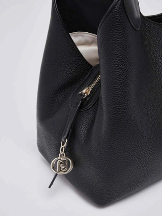 BORSA A SPALLA DONNA - LIU-JO NERO-ORO - AF6024ES039 4