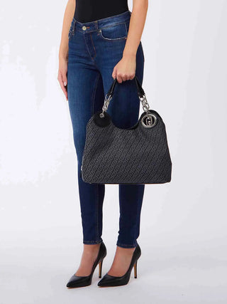 BORSA A SPALLA DONNA - LIU-JO NERO - AF6024T378A 4