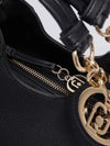 BORSA A SPALLA DONNA - LIU-JO NERO-ORO - AF6114ES039 3