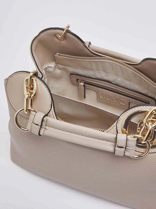 BORSA A SPALLA DONNA - LIU-JO NEUTRO - AF6114ES039 5
