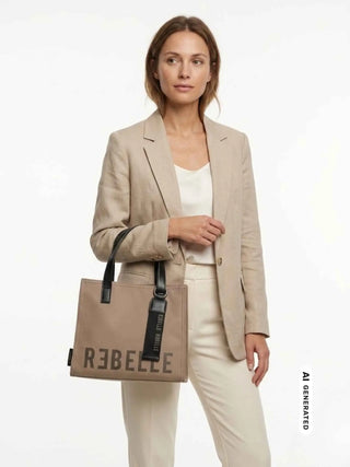 DAMEN HANDTASCHE - REBELLE BEIGE - REB0083-T0001 7