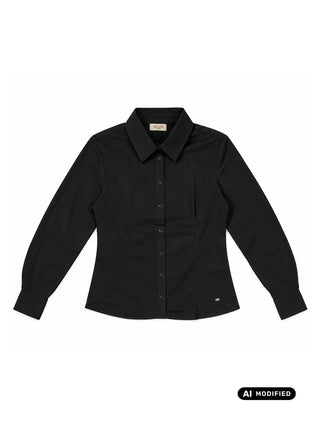 DAMENBLUSE - GAUDI JEANS SCHWARZ - 621BD45003