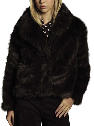 DAMEN PELZJACKE - DENNY ROSE BRAUN - 621ND39006