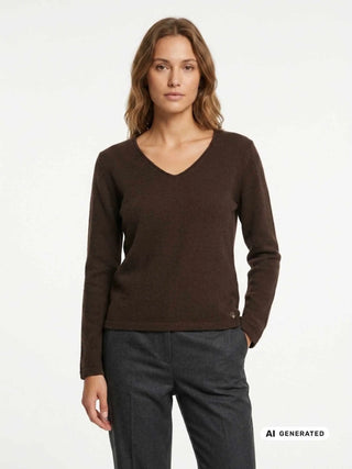 DAMEN T-SHIRT - DENNY ROSE BRAUN - 621ND53002 2