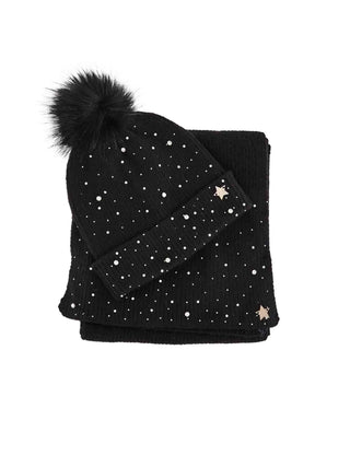 SCIARPA + CAPPELLO DONNA - GAUDI NERO - V6AI-13178