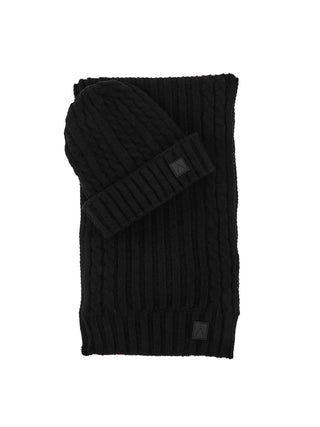 SCIARPA + CAPPELLO UOMO - GAUDI NERO - V6AI-13195