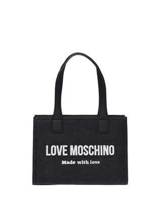 BORSA A SPALLA DONNA - LOVE MOSCHINO NERO - JC4045PP1PLJ1