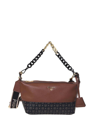 BORSA A MANO DONNA - POLLINI TAN-NERO - SC4556PP1PSA1