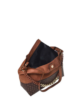 BORSA A SPALLA DONNA - POLLINI TAN-NERO - SC4567PP1PSG2 5