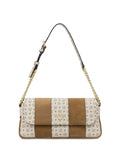BORSA A SPALLA DONNA - POLLINI TAUPE-AVORIO - SC4639PP0PSO1