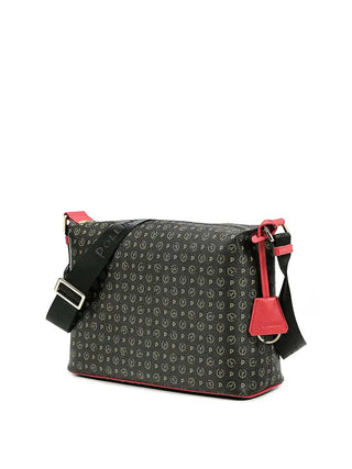 BORSA A SPALLA DONNA - POLLINI NERO-ROSSO - TE8400PP02Q11 2