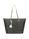 BORSA A SPALLA DONNA - POLLINI NERO-AVORIO - TE8410PP02Q11 1
