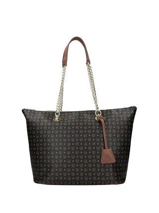 BORSA A SPALLA DONNA - POLLINI NERO-MARRONE - TE8410PP02Q11 1
