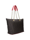 BORSA A SPALLA DONNA - POLLINI NERO-ROSSO - TE8410PP02Q11 3