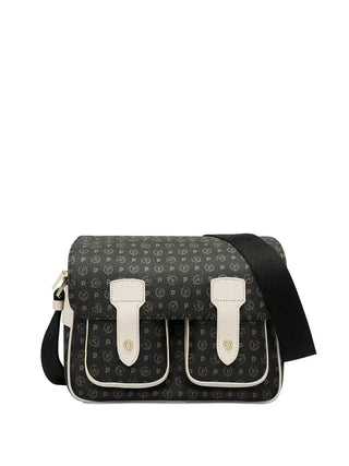 BORSA A SPALLA DONNA - POLLINI NERO-AVORIO - TE8421PP04Q11