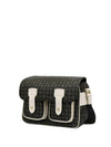 BORSA A SPALLA DONNA - POLLINI NERO-AVORIO - TE8421PP04Q11 2