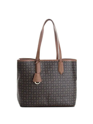 BORSA A SPALLA DONNA - POLLINI NERO-MARRONE - TE8427PP06Q11 1
