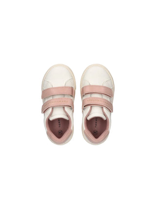 SNEAKERS BAMBINA - TOMMY HILFIGER BIANCO-NUDO - T1A9-35063-1355 3