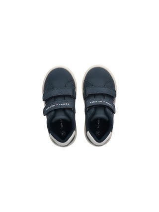 SNEAKERS BAMBINO - TOMMY HILFIGER BLU-BIANCO - T1X9-35216-1355 3