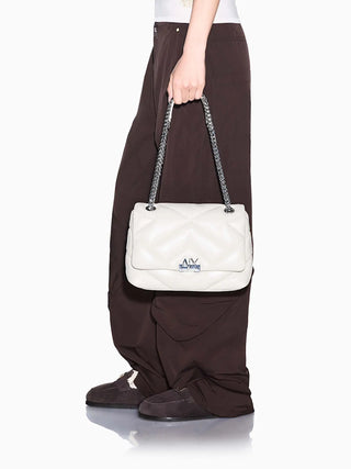 DAMEN-UMHÄNGETASCHE - ARMANI EXCHANGE WEISS - XW000355 AF26568 7