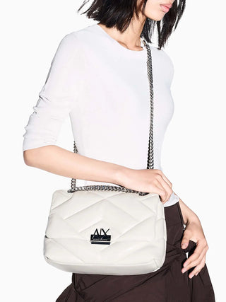 DAMEN-UMHÄNGETASCHE - ARMANI EXCHANGE WEISS - XW000355 AF26568 8