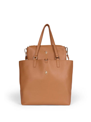 BORSA A SPALLA DONNA - US POLO ASSN. MARRONE - BEUM08706WVP