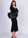 BORSA A SPALLA DONNA - GATTINONI ROMA NERO - BIN268904WVP 5