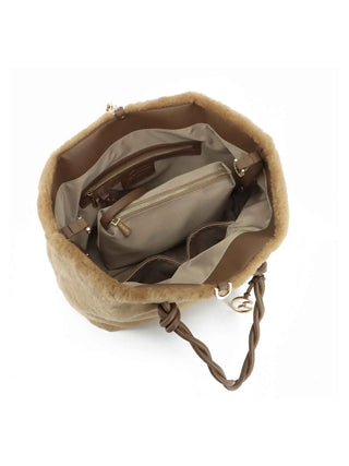 BORSA A SPALLA DONNA - GATTINONI ROMA MARRONE - BIN268907WZC 3