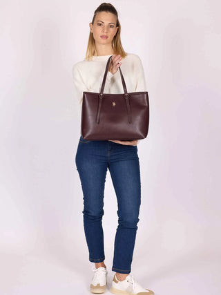 BORSA A SPALLA DONNA - US POLO ASSN. BORDEAUX - BIU4B8935WVP 5