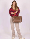 BORSA A SPALLA DONNA - US POLO ASSN. MARRONE - BIU4B8935WVP 5